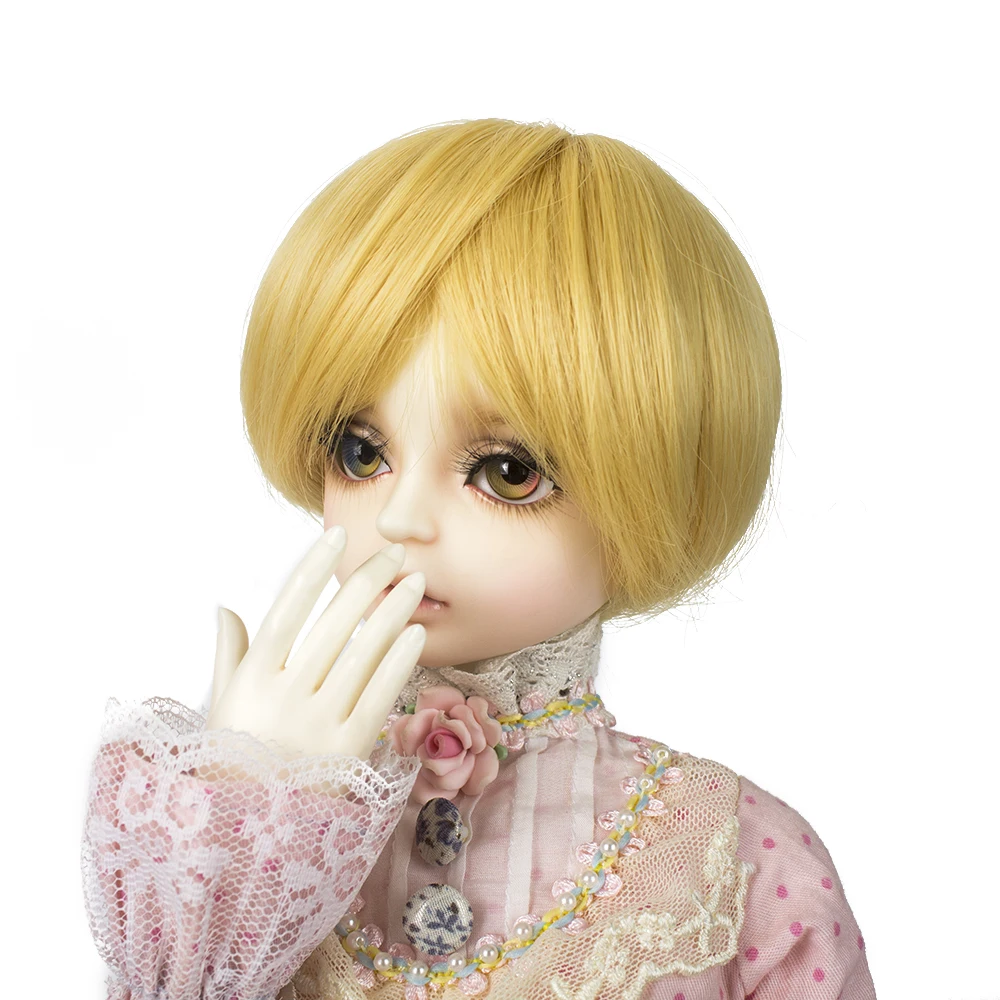 Muziwig BJD кукла волосы парики для 1/3 BJD DD SD кукла высокотемпературный провод Длинные Шампанское молоко золотые волосы парики