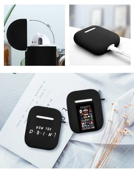 

Best Friends TV Show How You Doin Phone Case For Airpods 2 1 Cover Clear Matte Black TPU Case For Airpod 2 Earphone Fundas Cases
