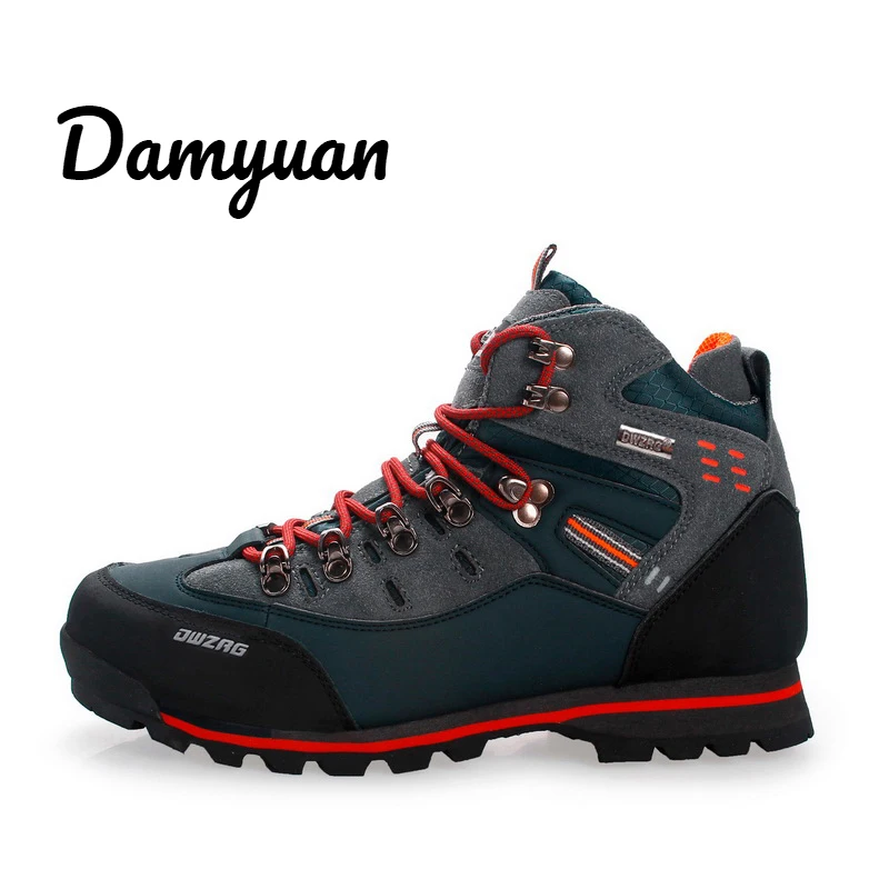 Damyuan/ Новая модная зимняя мужская повседневная теплая альпинистская водонепроницаемая обувь, увеличивающая рост, размер 46, Уличная обувь - Цвет: Красный
