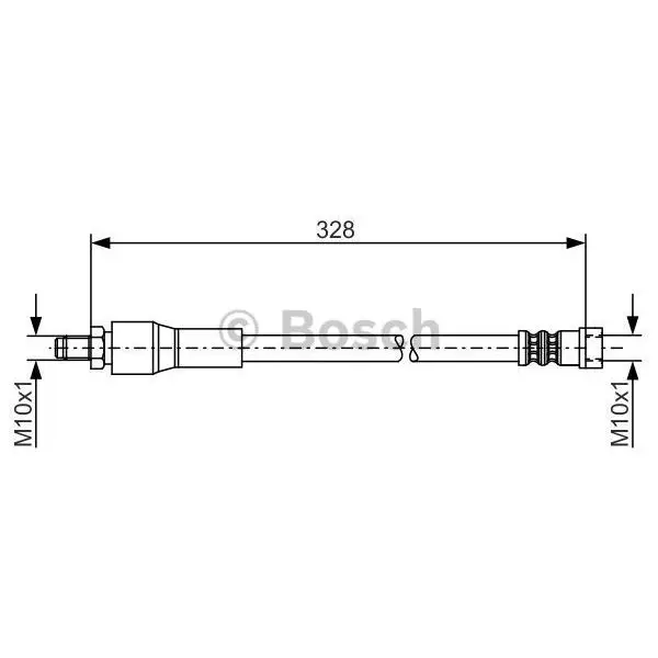 Шланг торм.зад. L 355\ MB W639 Viano/Vito 2.2CDi/3.2 03 BOSCH 1