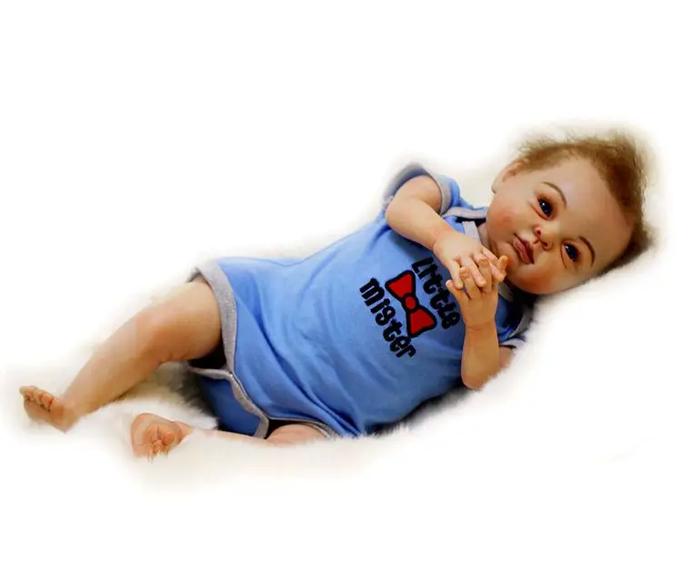Супер реалистичные bebe reborn новорожденный мальчик детские силиконовые куклы игрушки 2" 55 см бутик reborn коллекция кукла подарок