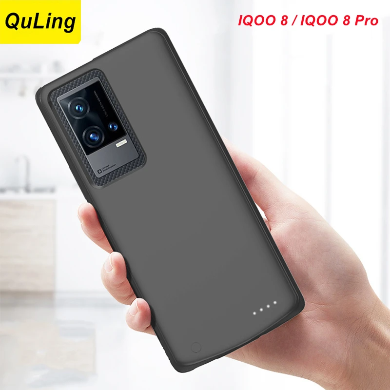 

QuLing 6800 мА/ч зарядное устройство чехол для VIVO IQOO 8 чехол для телефона чехол IQOO 8 Pro внешний аккумулятор для VIVO IQOO 8 Pro Чехол для батареи
