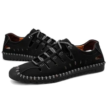 TaoBo/Новинка; сезон весна; пляжные сандалии; обувь для мужчин; дышащие лоферы на мягкой подошве; Мужская обувь; большие размеры