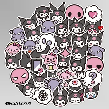 

40/50PCS Kuromi Melody Keroppi Pekkle Gudetama Cute Stickers for Children Letter Diary Scrapbooking Stationery Pegatinas Sticker