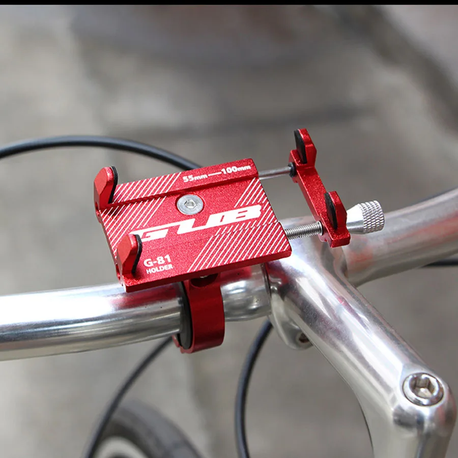 

X-81 Bicycle Phone Holder For 3.5-6.2 Inch Smartphone Aluminum Adjustable Support GPS Bike Phone Stand Mount Bracket