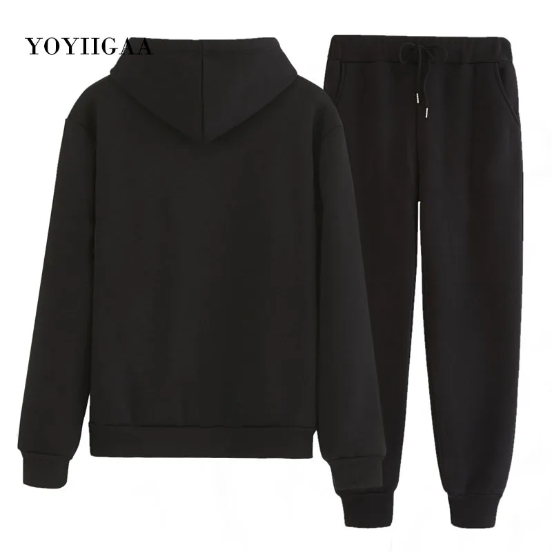 Autumn Winter 2 Piece Set Women Hoodies Pants Printed Pullover Sweatshirt Womens Hoodie Hooded with Pockets Tracksuit Suits