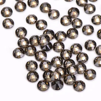 

Smoked Topaz HotFix Rhinestones 8 Big 8 Small Cut Facets For DIY Garment Stone