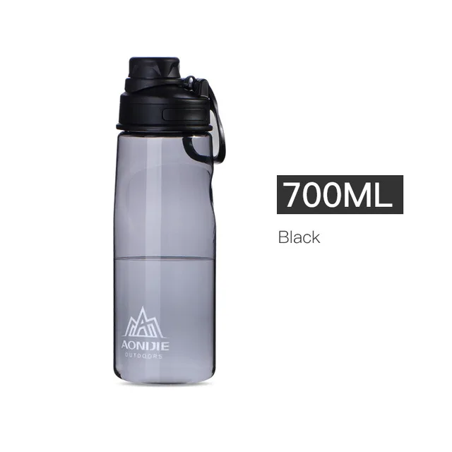 700ml Black AONIJIE BPA велосипедная бутылка для воды 500 мл/750 велосипедный портативный бутылка-чайник для воды для спорта на открытом воздухе бега фитнеса - Цвет: 700ml Black