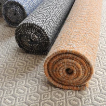 90% шерсть ручной работы Геометрический стиль Реверсивный коврик, коврик для кофейного столика, напольные украшения коврик