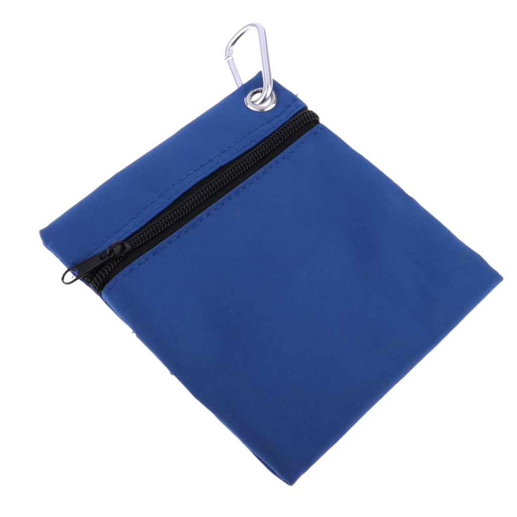 Легкая молния сумка в форме мяча для гольфа держатель, нейлон Гольф Тройник мешок хранения хранитель поясная сумка с карабином