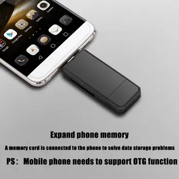

Mini 3 in 1 OTG Card Reader Type C+Micro USB+USB High-Speed USB2.0 Portable Memory Card Reader For Android Computer Accessary