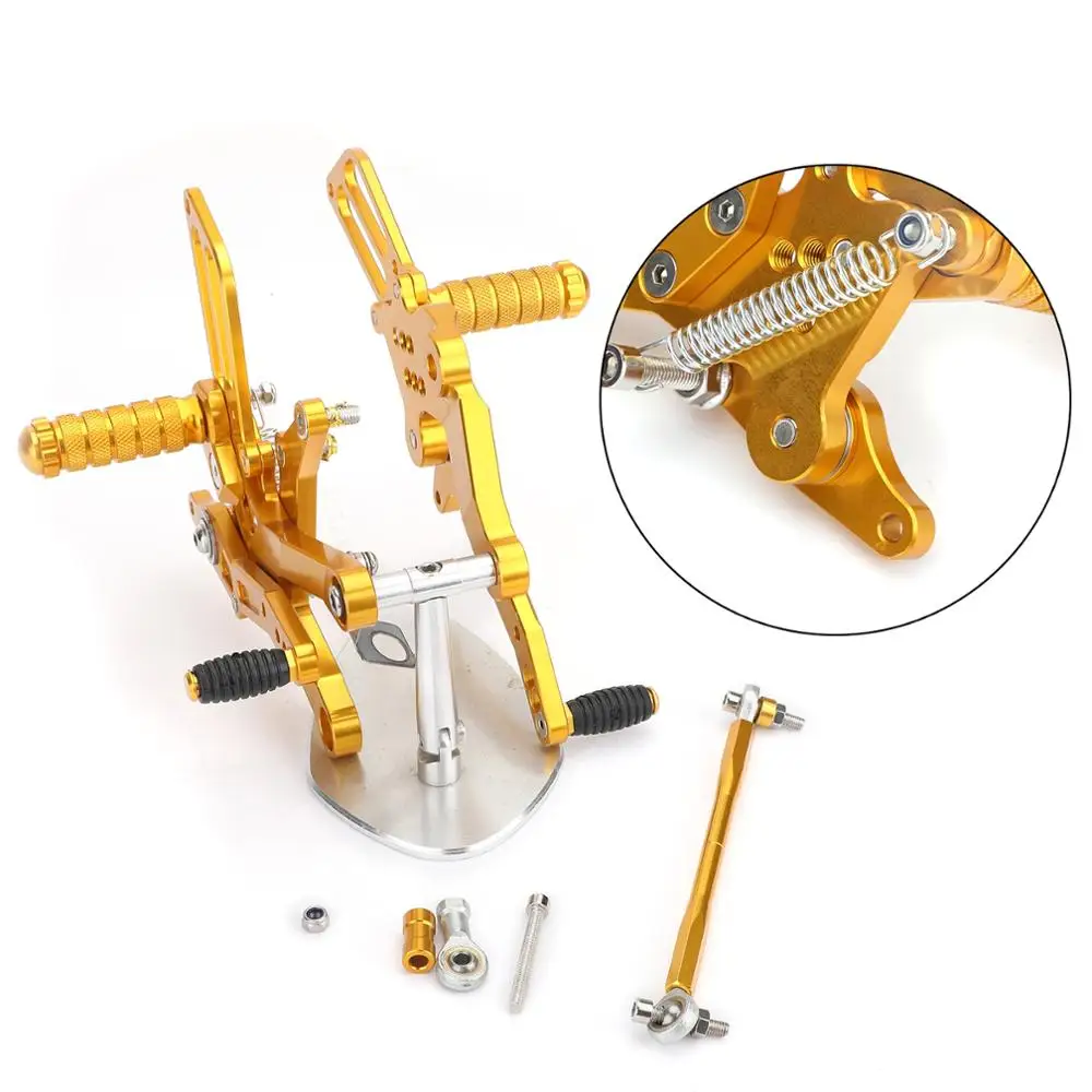 Areyourshop для Kawasaki EX250P Ninja 250 EX400 Ninja 400- CNC Rider задний Набор подставка для ног задняя Подножки
