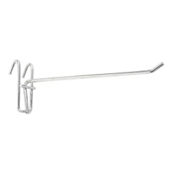 Crochet métallique pour grille de 20cm, crochet épais pour porte collation, crochet pour magasin, supermarché, accessoires de meubles 