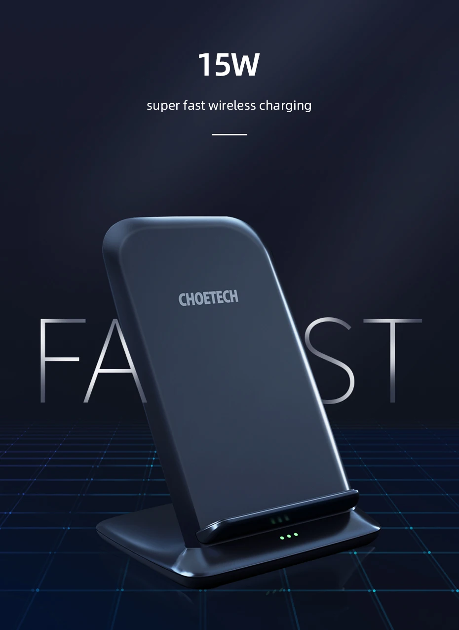 CHOETECH 15 Вт Qi Беспроводное зарядное устройство для LG V30+ V35 V40 V50 G7 G8 быстрое зарядное устройство для samsung S9+ Note 8 S8+ S7 S6 Edge+ зарядное устройство