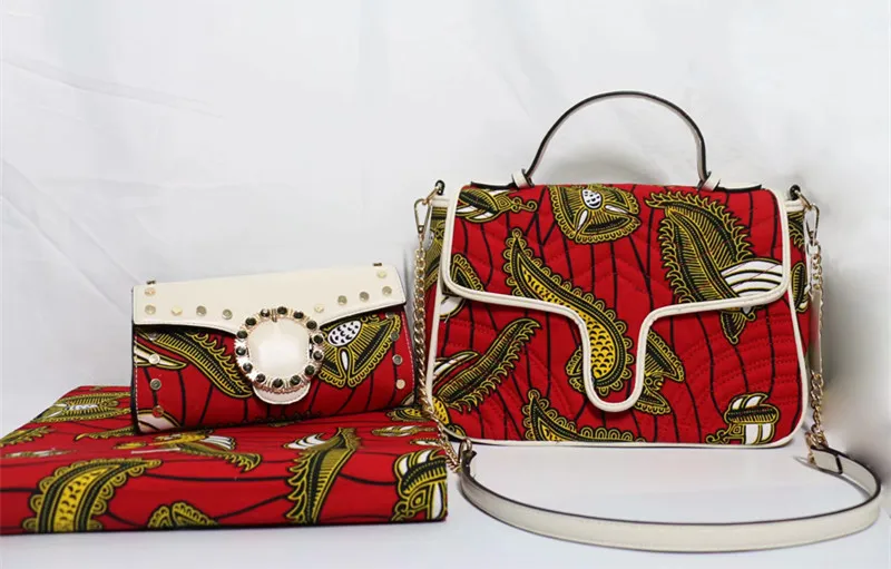 Африканская ткань с восковой печатью, африканская ткань с 2 шт, Женская сумочка, Анкара, ткань для лоскутов, 6 ярдов, хлопок, ткань TN-A1 - Цвет: 10