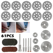 

61pcs HSS Mini Circular Saw Blade Set Resin Cut-Off Wheels Disc Diamond Cutting Blade Metal Cutter Power Tool for Dremel Drill
