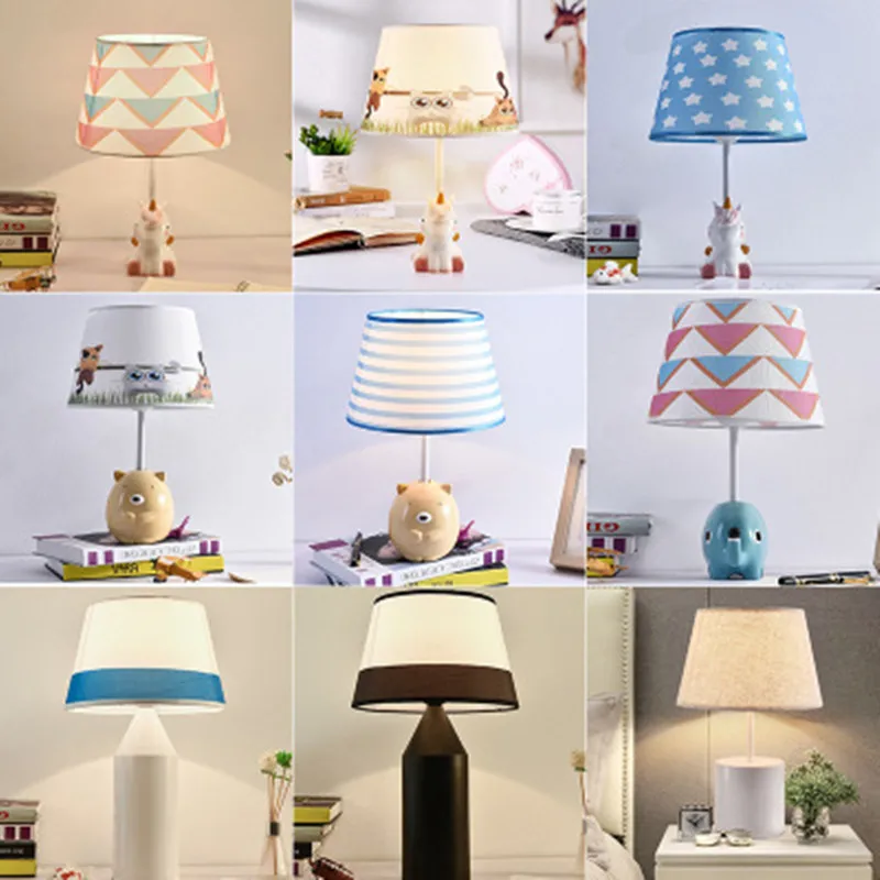 

Simple and modern LED table lamp Nordic children's room creative warm cute eye bedside table lamp decorative lamp