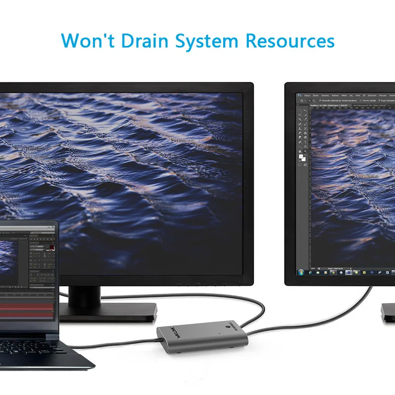 Thunderbolt 3 Dual HDMI-Display Adapter USB C to HDMI-Adapter 4K 60Hz Cable Ultra HD Display Type C for MacBook Windows OS
