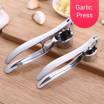 

Kitchen gadgets Stainless Steel Garlic Press manual peeling garlic press mashed garlic tools squeeze garlic mortar clip garlic