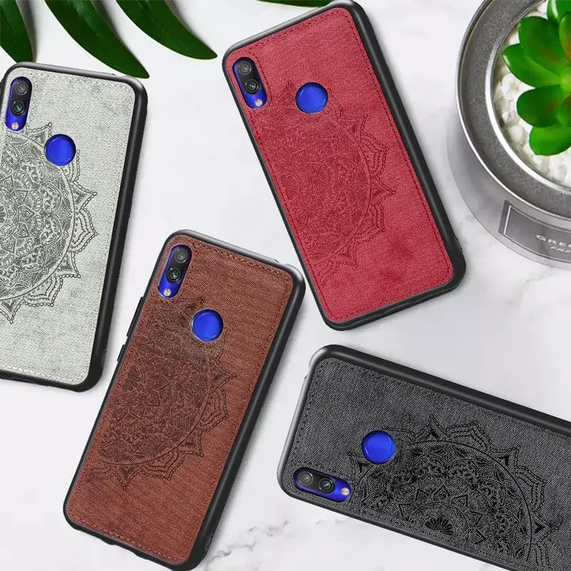 Тканевый чехол из ТПУ для Xiaomi Redmi Note 8 7 Pro 7A 6A K20 Mi 9 A2 Lite F1 с рисунком мандалы задняя