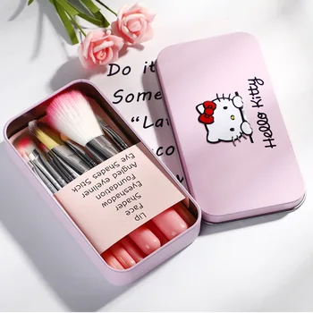 

7pcs lovelyCat Makeup Brushes Beauty Make Up Tool Portable With Box Foundation Lip Face Brush Pincel Maquiagem Makeup Brush Set
