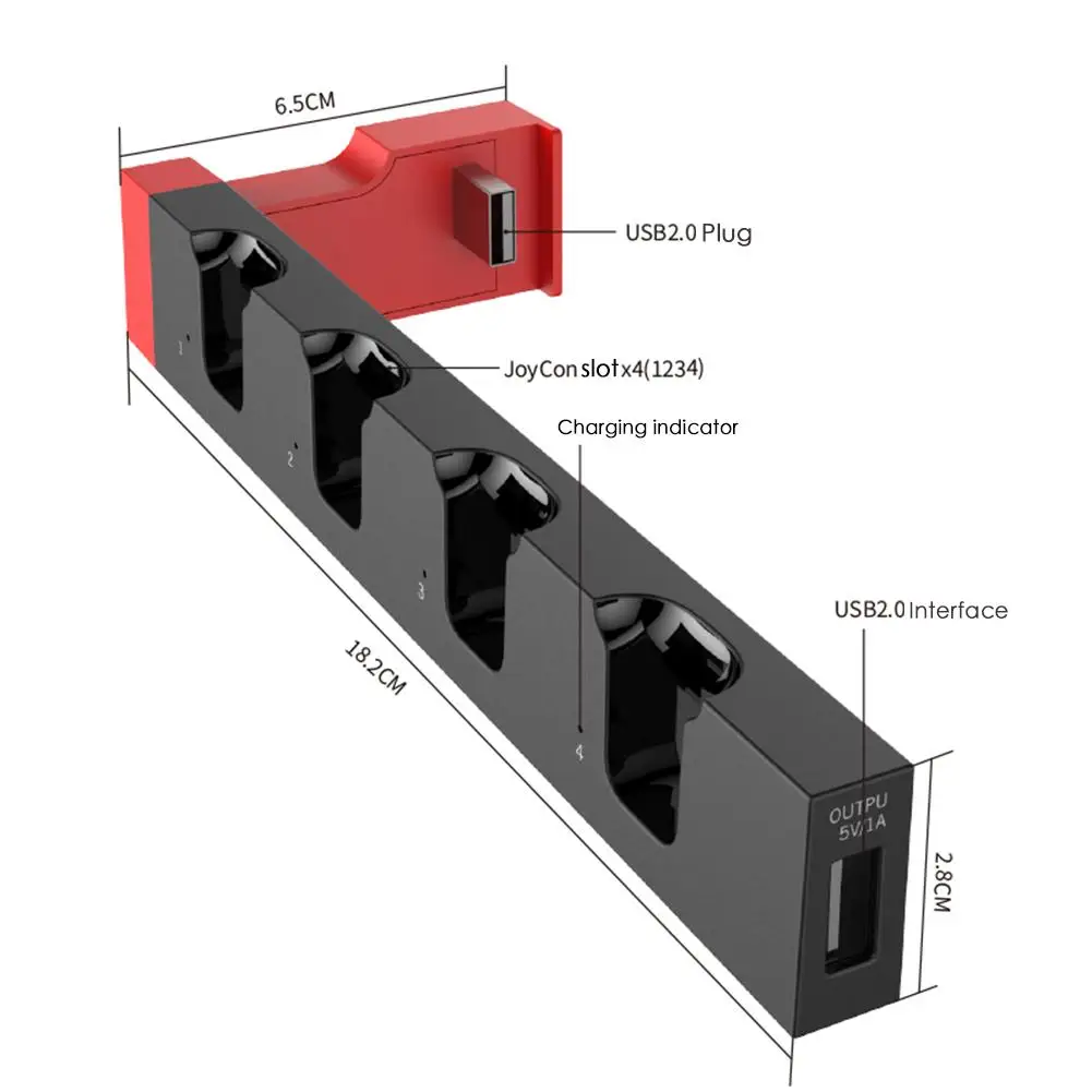 Chargeur POWERA Station de charge pour 4 Joy-con Switch