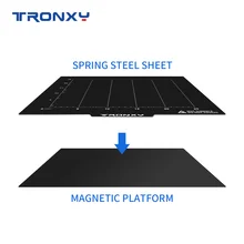 TRONXY 3D Drucker Flex Frühling Stahl Blatt Angewendet PVC 220 255 310 330 400 Magnetic Hot Bett Band Aufkleber Oberfläche flex Platte