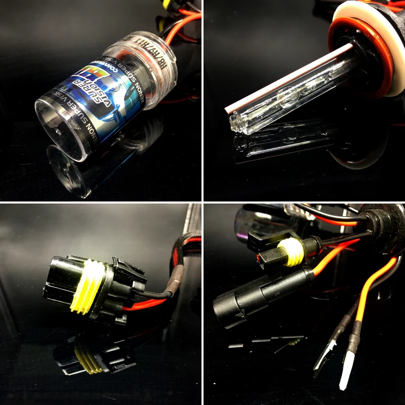 2 ксеноновые лампы HID H1 35 Вт 4300K 6000K 8000K Ксеноновые белые фиолетовые розовые зеленые