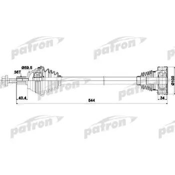 

Axle shaft front left 36x544x59.5 AUDI: A3 03, A3 SPORTBACK 0