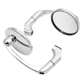 

8/10mm Motorcycle Mirror Round Retro Modified Motorbike Rearview Side Mirror Universal Cafe Racer Rearview Mirrors with Screws