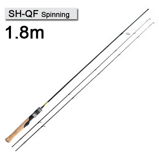 SH-QF Spinning 1.8m RoseWood 1,5 м 1,68 м 1,8 м углеродное спиннинговое удилище UL/L power рыболовные снасти приманка удилище 2 секции путешествия литье удилище - Цвет: SH-QF Spinning 1.8m