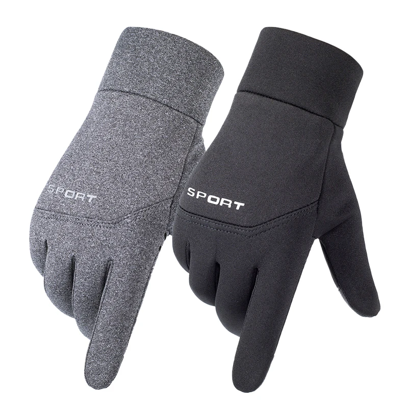 Winter Outdoor Sports Ski Gloves Windproof Waterproof Fleece Cold-Proof CyclingFinger Touchscreen Non-Slip Motorcycle Gloves