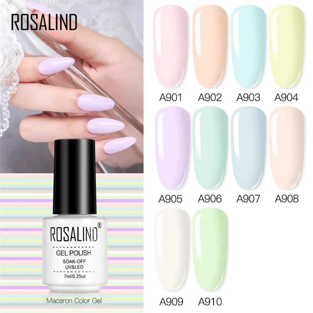 

7ml French Macaron Gel Polish Varnish Set For Nails Extension Vernis Semi Permanent All for Manicure Nail Art UV Gel Nail Polish
