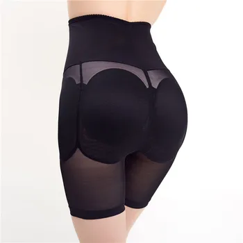 

High-waisted belly pants hip-lifting buttocks plus pad fake buttocks cushion hip-lifting buttocks-plump boxer pants female