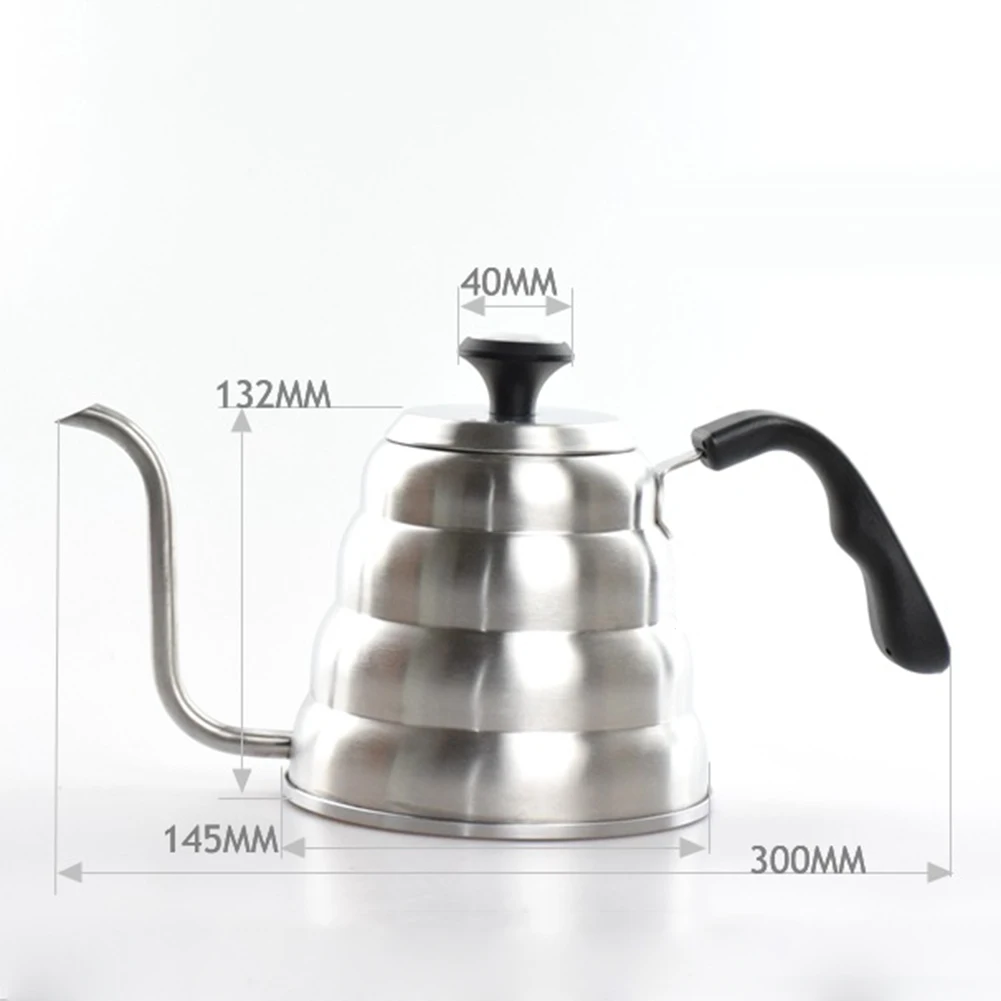 1200 мл кофейник из нержавеющей стали капельный чайник с термометром для домашнего использования