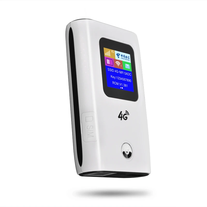 4G WiFi роутер с слотом для sim карты 5200 мАч power bank 150 Мбит/с 3g LTE Мобильная точка доступа