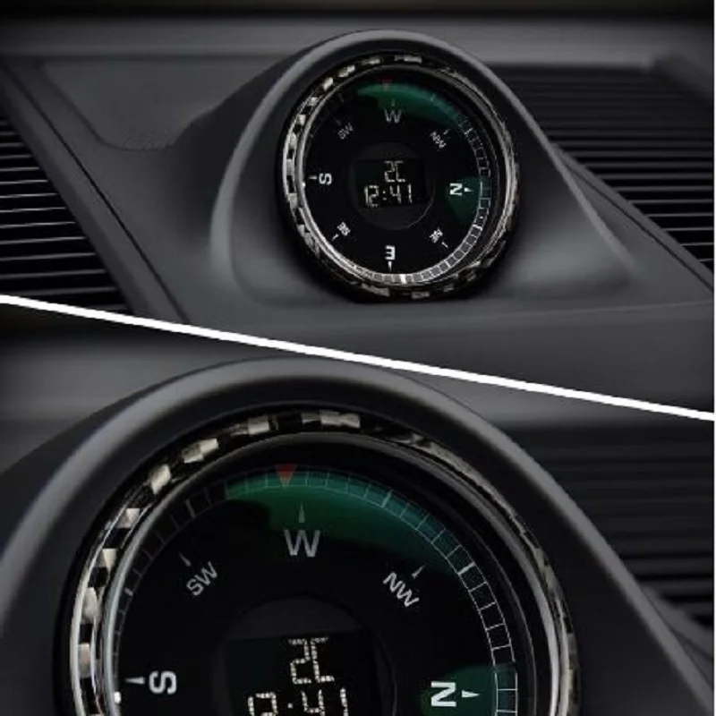 

Подходит для Porsche Macan аксессуары из углеродного волокна часы панель состояние панели накладка наклейки на автомобиль Стайлинг интерьера 2014-2018