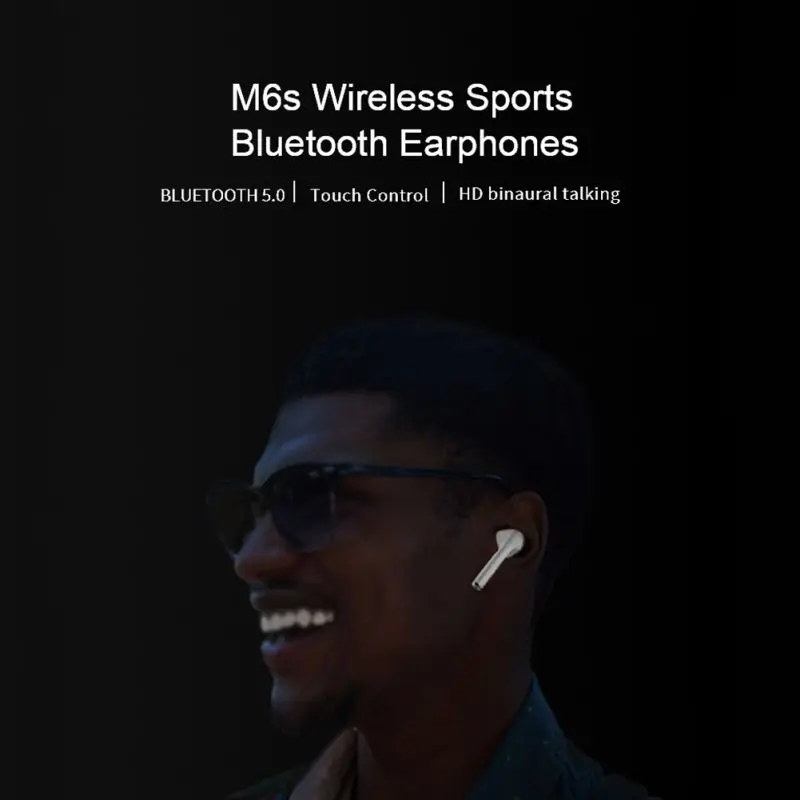Bluetooth 5,0 наушники TWS True Беспроводной вкладыши спортивные наушники с зарядный чехол