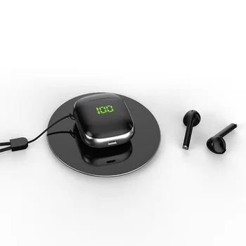 

TWS Bluetooth 5.0 Earphone Wireless Earphone With Wirless Charging, Led Earbuds Headset For Android iPhone Xiaomi