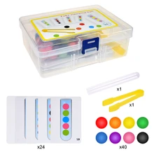 Jeu de Test Montessori pour enfant, jeu de Concentration logique, entraînement à la motricité Fine, jouets éducatifs, aides pédagogiques