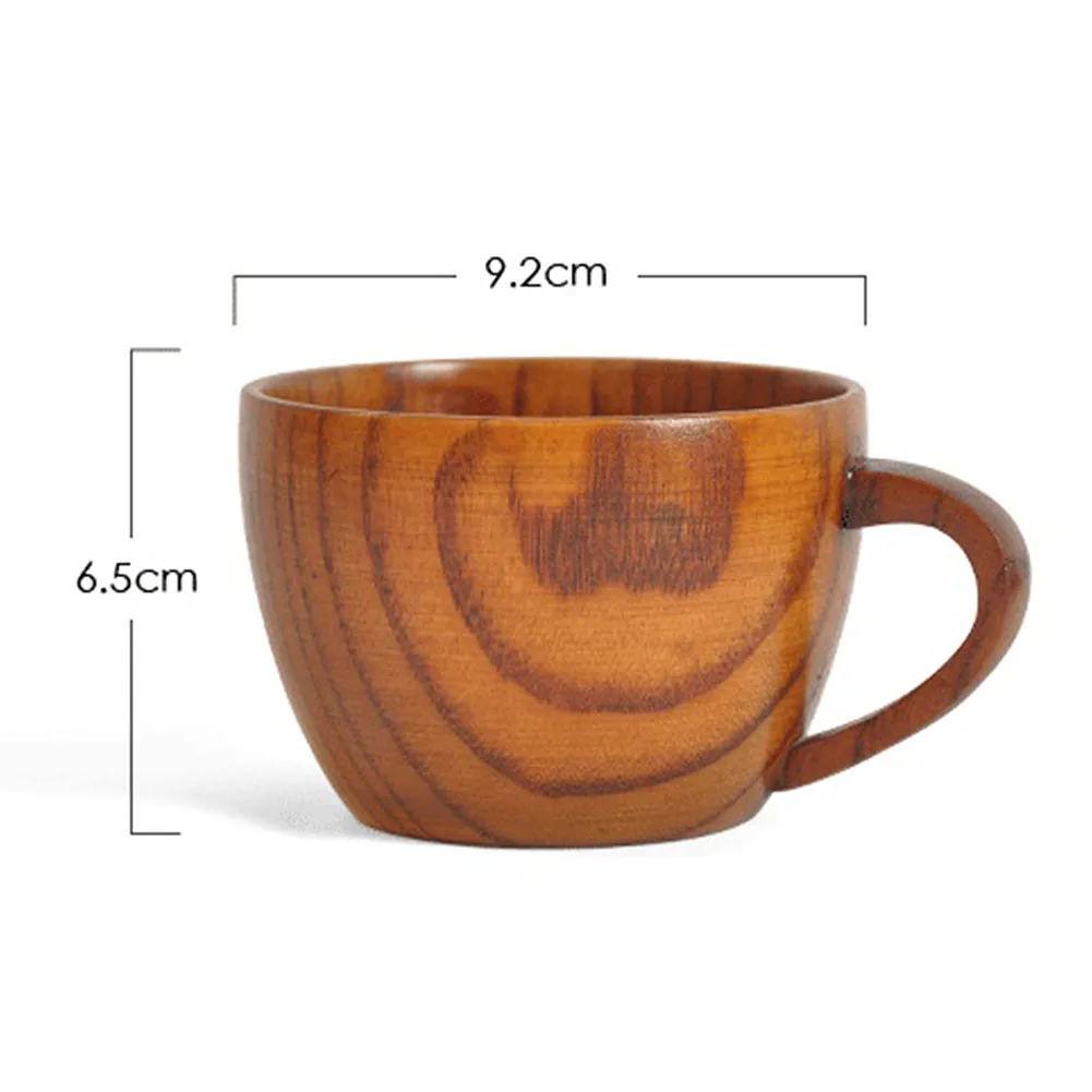 Handmade Wooden Cup Chinese Style Primitive Drinking Cup Natural Tea Coffee Beer Drinkware Cup Travel Teaware Home Kitchen Gift - Цвет: 150ml