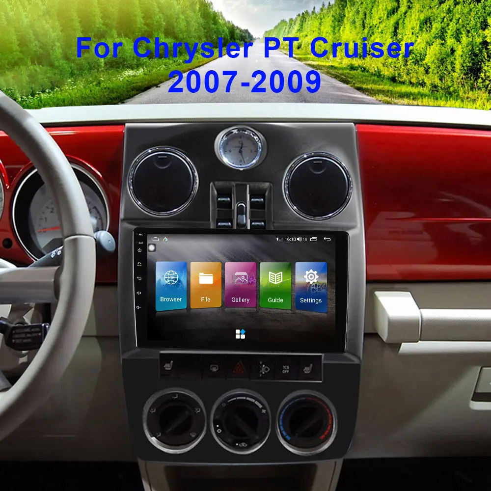 Автомобильный мультимедийный видеопроигрыватель 9 66 дюймов HD Android 10 с USB радио GPS