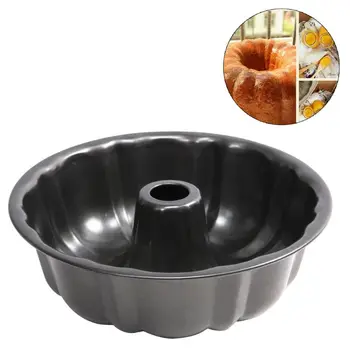 

Keeping Silicone Fluted Cake Pan Round Deep Bundt Baking Mold Nonstick Bakeware Pumpkin Shape Cake moulds jello pan