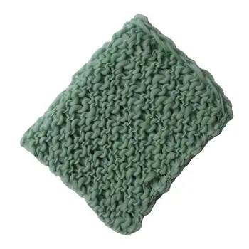 

Baby Photography Blanket Props Faux Wool Crochet Photo Shoot Background Rug