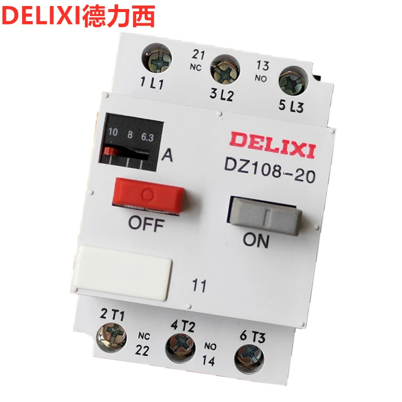 Протектор 3ve1 dz108 сделать двигатель сделать прерыватель DZ108-20/11 1a de delixi(0.63-10A