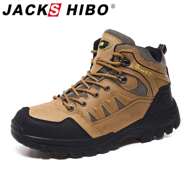 US $18.80 Jackshibo Men's Outdoor Hiking Shoes Mountaineer Climbing Sneakers Waterproof Tactical Hiking Shoes