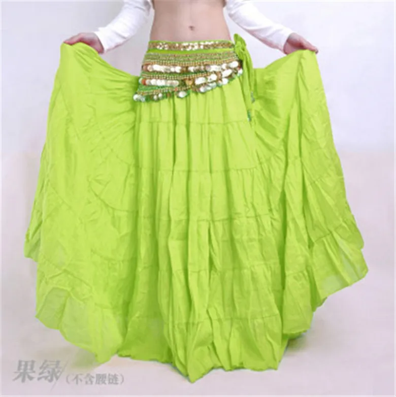 New 360 degrees Tribal Bohemian Long Skirt Swing Gypsy Skirts Women Belly Dance Ballroom Costume Full Circle Dress 11 colors
