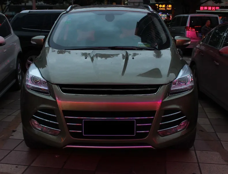 Автомобильный Стайлинг для Ford Kuga Escape фары Escape светодиодный фонарь DRL Bi Xenon объектив Высокий Низкий Луч передняя фара