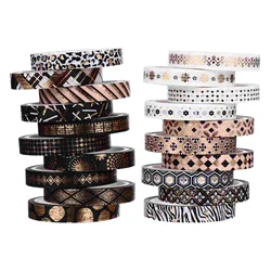 20 rouleaux de ruban autocollant pour emballage de cadeau, pour Album Photo, papier décoratif pour journal intime, DIY bricolage 