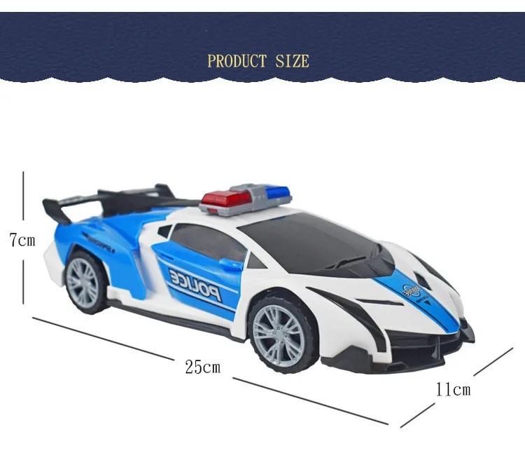 1:24 модель Электрический Полицейский RC автомобили 4 канала дистанционного управления автомобиль игрушки для мальчиков гоночный автомобиль с легкий станок подарок Дети